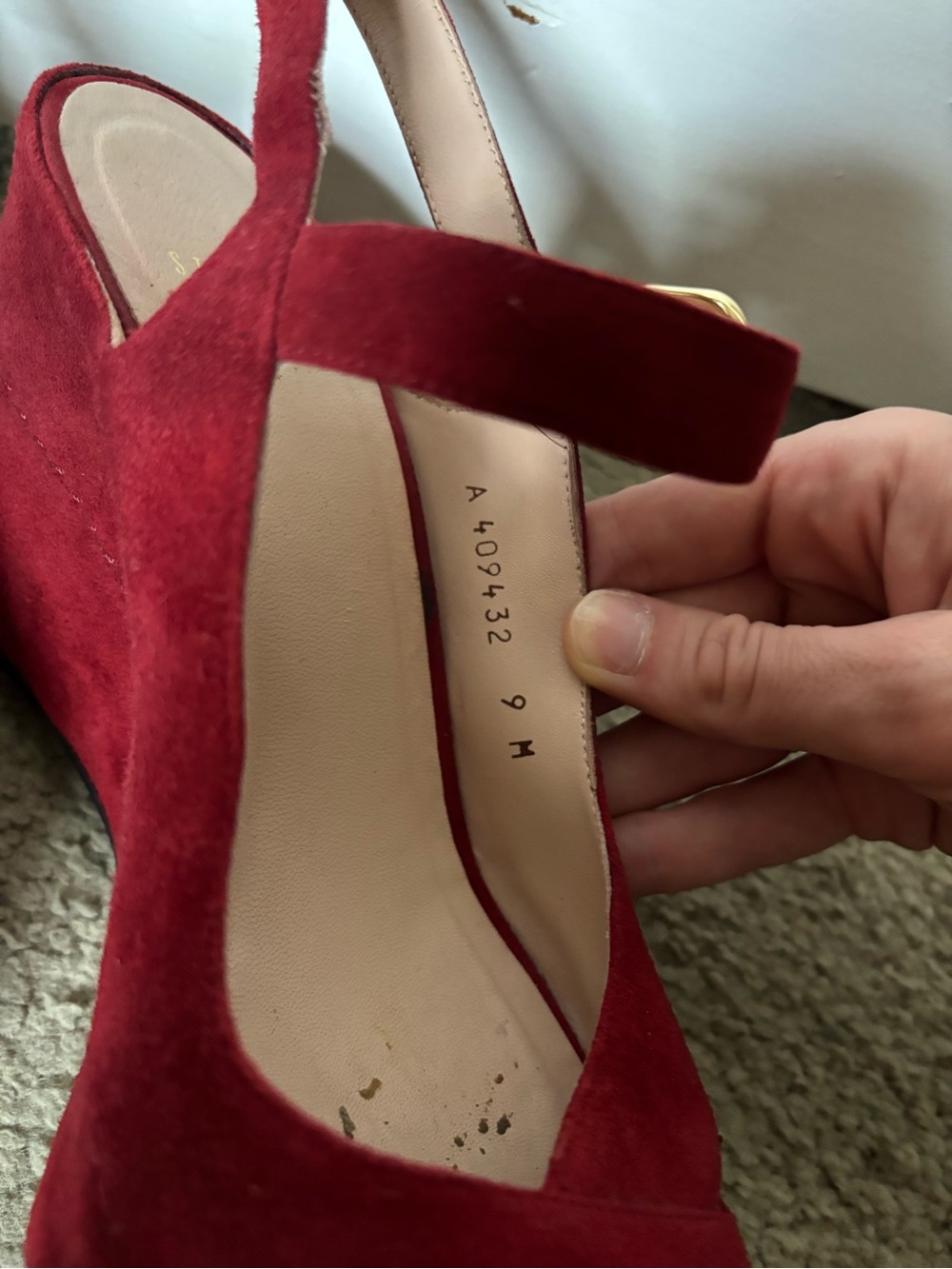 Suede Platform Wedge Heels - Picture 9 of 12